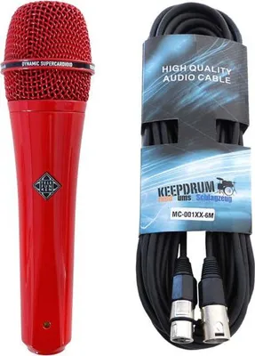 Image de Telefunken M80 Rouge Microphone dynamique avec câble