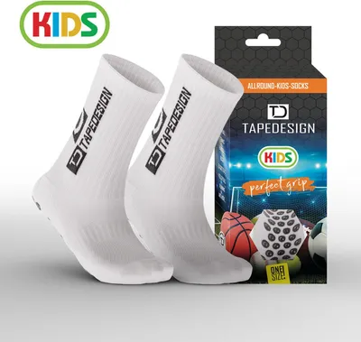 Produktbild von Tapedesign Allround Classic Gripsocken Kinder - Weiß | Größe: ONE SIZE