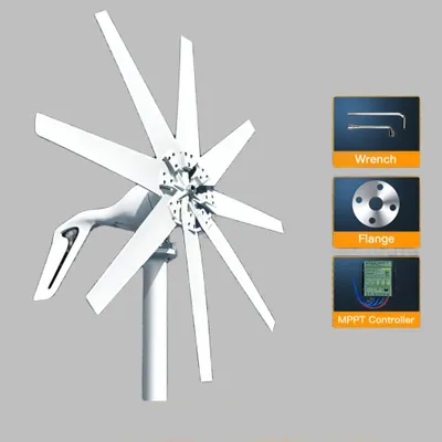 Produktbild von Windturbine – Horizontale Windkraftanlagen – Kleine Windgeneratoren – Nachhaltige Energie – 1000 Watt Leistung