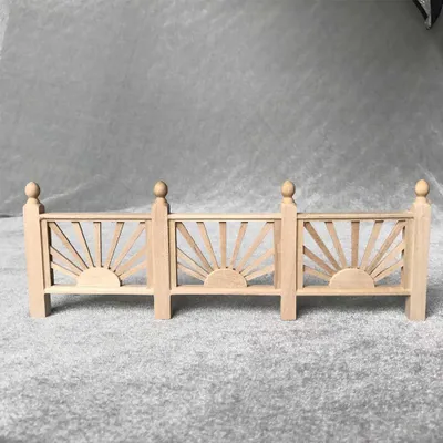 Produktbild von 1:12 Puppenhaus Miniatur Handlauf Garten Zubehör Balkon Deko Spielzeug