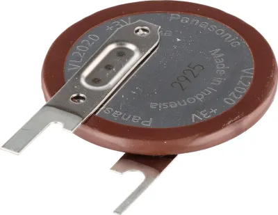 Zdjęcie produktu dla Akumulator pasujący do ciśnieniomierza Boso LZ-RR Akumulator guzikowy Panasonic VL-2020/VCN pionowy, nadruk 1/1 +/-