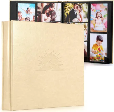 Produktbild von Fotoalbum 10x15 cm, 600 Fotos, Kunstleder, Relief, für Familie