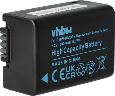 Produktbild von vhbw Akku kompatibel mit Panasonic Lumix DC-FZ83, DC-FZ82, DMC-FZ150, DMC-FZ100, DMC-FZ45, DMC-FZ40 Kamera (800 mAh, 7,2 V, Li-Ion), Infochip