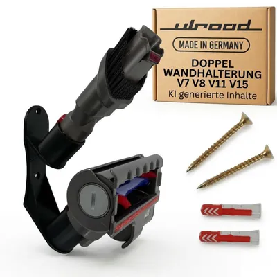 Immagine prodotto di 1 supporto doppio compatibile con gli accessori Dyson V7, V8, V11 e V5 (beccuccio e spazzola)