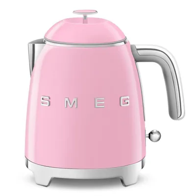 Produktbild von SMEG Wasserkocher Edelstahl 0,8 L Fassung, 1400 W, Wasser Kocher, 1400,00 W, 360° Basis, BPA- Frei, elektrischer Wasser Kocher Klein Mini - Pink