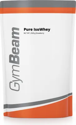 Produktbild von GymBeam Pure IsoWhey - 100% Molkenproteinisolat, reinste Form von Whey-Protein-Isolat, mit einem hohen Proteinanteil bis zu 86 %, unterstützt Muskelwachstum und Knochengesundheit