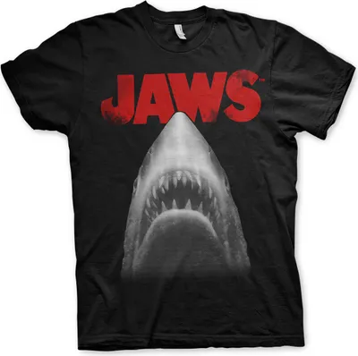 Immagine prodotto di Maglietta Jaws Poster - Grande - Nero