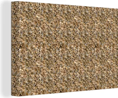 Produktbild von OneMillionCanvasses® - Leinwandbilder - 140x90 cm, Granit - Muster - Textur, Wandbilder Kunstdruck Wanddekoration - Foto auf Leinwand - Gemälde auf Holzrahmen