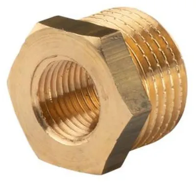 Produktbild von Messing Gewinde-Fitting Reduzierung 1/2'AG (DN 15) - 1/4'IG (DN 8) - schwere Ausführung