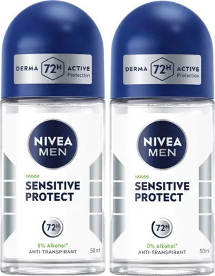 Image de Nivea Men Déo Sensitive Protect Roll On Anti Transpirant 50ml pack de 2
