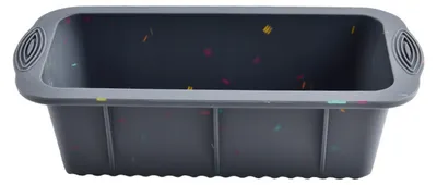 Produktbild von Silikon-Kastenform, antihaftbeschichtet, für Backofen, Mikrowelle und Gefrierschrank, flexibles Backwerkzeug für die Heimbäckerei