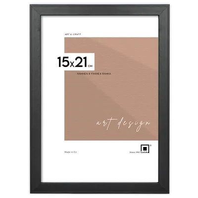 Produktbild von LUCA® Frames, FDM, Bilderrahmen, Farbe Schwarz, 15x21 cm