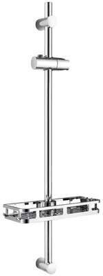 Obrázek produktu pro Sprchová tyč 90 cm - XXL sprchová polička - Nastavitelná hlava - Nerezová ocel