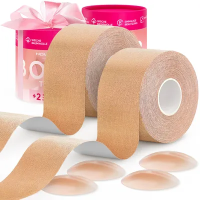 Produktbild von SET 2x Klebe-BH Tape Brust Klebeband und Nippelpads