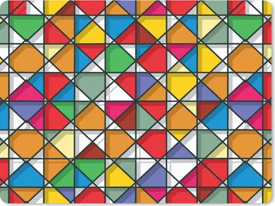 Produktbild von MuchoWow® Mauspad Mousepad Glas - Geometrie - Gestaltung 23x19 cm - Mousepads - Maus Mat - Pad - Mausunterlage - Schreibtischunterlage - Mauspad