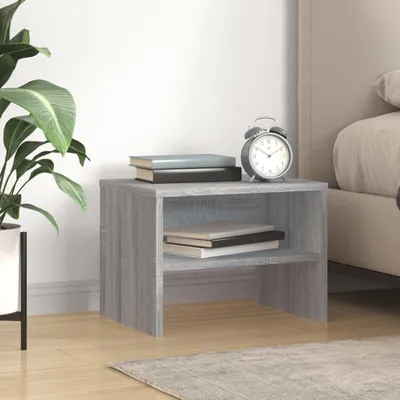 Obrázok produktu pre vidaXL Nočný stolík Grey Sonoma 40x30x30 cm Drevo Materiál