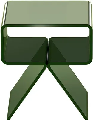 Produktbild von Acryl-Nachttafel, Transparante Einfüge-Tisch für Wohnzimmer, Schlafzimmer, Heim-Design, 30 x 39,1 x 43 cm, Grün