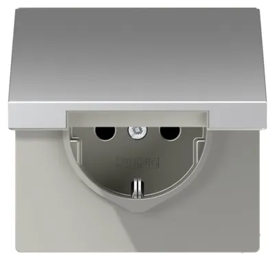 Produktbild von Jung SCHUKO-Steckdose 16A 250V Klappdeckel AL 1520 KIKL