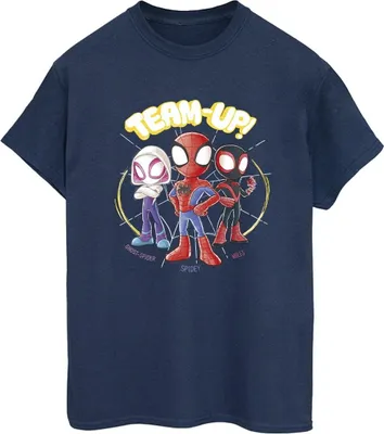 Produktbild von Marvel - "Spidey And His Amazing Friends" T-Shirt für Damen BI44002 (XL) (Marineblau)