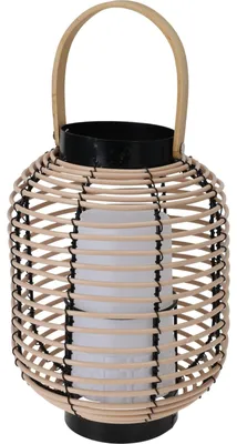 Produktbild von Laterne aus Rattan mit Griff, LED