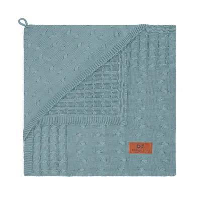 Produktbild von Baby's Only Einschlagdecke Cable - Stonegreen - 75x75 cm