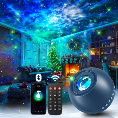 Sterrenhemelprojector – 15 Farben, Musik, Bluetooth, Fernbedienung