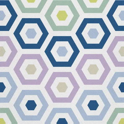 Produktbild von OUTDOOR DEKOSTOFFE OXFORD - Motiv Hexagon I DX064