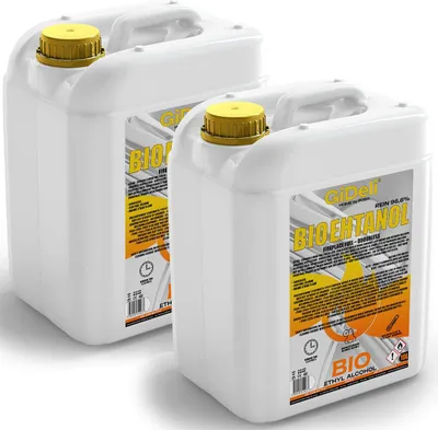 Produktbild von Bioethanol Geruchlos 96,6% 20L für Kamin Universal Rauchfrei und Rußfrei GiDeli