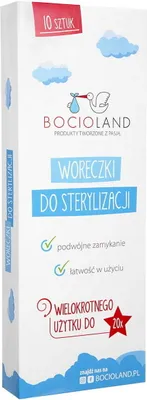 Obrázok produktu pre Vrecká na opakované použitie na sterilizáciu v mikrovlnnej rúre 10 kusov / Bocioland