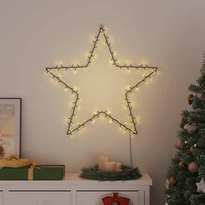 Produktbild von vidaXL Weihnachtsbeleuchtung Stern-Silhouette 115 LEDs Warmweiß