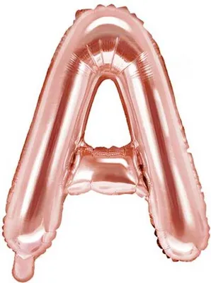 Produktbild von Folienballon Buchstabe "A", 35cm, Roségold 1 Stk.