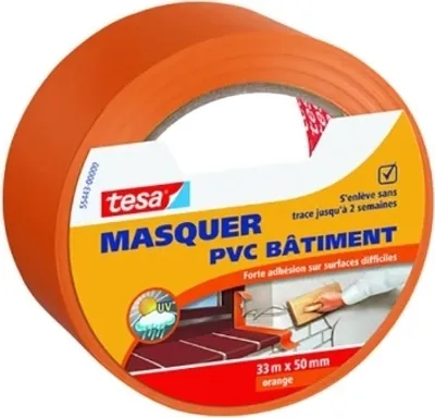 Produktbild von tesa Maler- & Putzband Spezial für Fassade und Oberflächen orange, 33m x 50mm