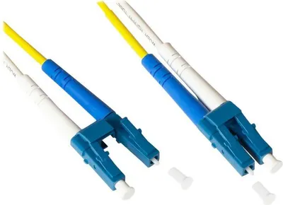 Produktbild von LWL Duplex Patchkabel OS2 Singlemode LC/LC, LSZH, 3 m gelb