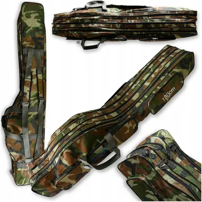 Produktbild von Angelruten-Tasche 130 cm 3 Fächer Zubehör