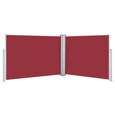 Produktbild von vidaXL Ausziehbare Seitenmarkise Rot 100 x 1000 cm