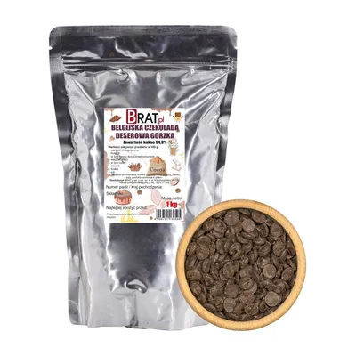 Produktbild von Czekolada deserowa Belgijska 1kg Brat.pl