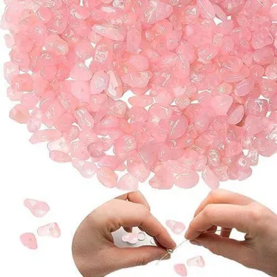 Produktbild von Kristall Perlen Set 400 Stück DIY Schmuck Basteln XIANNVXI Stub़uktur 5-8mm