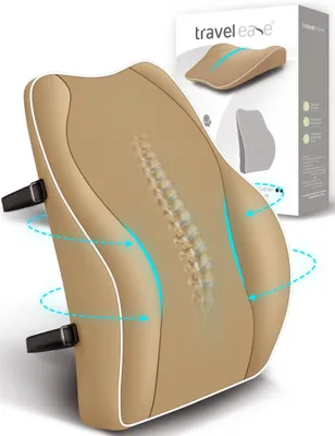 Produktbild von Ergonomisches Lendenwirbelkissen aus Memory-Schaum für Auto und Büro