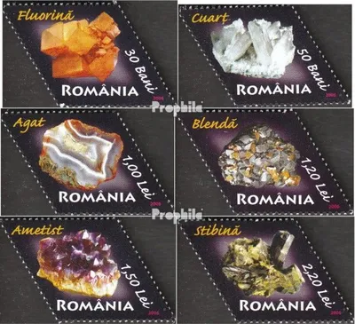 Produktbild von Briefmarken Rumänien 2006 Mi 6099-6104 (kompl.Ausg.) postfrisch Mineralien