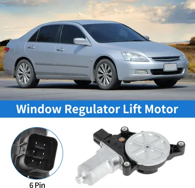 Image de Moteur De Lève-Vitre Électrique Côté Conducteur Avant Gauche Pour Honda Accord 2003-2007 No.742827/72250Seca01 6 Broches Moteur De Lève-Vitre