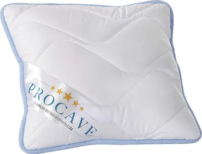 Produktbild von PROCAVE TopCool Kissen als kochfestes Kopfkissen 40x40 cm - Steppkissen und Schlafkissen, Qualitäts-Stepp-Kissen - atmungsaktives Allergiker Kissen 100% aus Deutschland