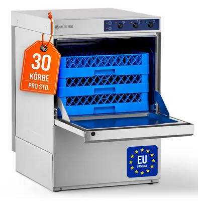 Produktbild von GastroHero Geschirrspülmaschine ECO 50x50 cm mit Ablaufpumpe, Europe, 230/400 V GSME54SL