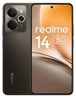 Produktbild von Realme 14 5G 8GB/256GB Metallic Braun (Storm Titanium) Dual-SIM