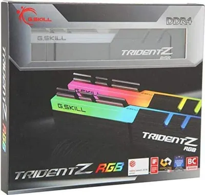 Obrázek produktu pro G.Skill Trident Z RGB F4-3200C16D-16GTZR, 16 GB, 2 x 8 GB, DDR4, 3200 MHz, 288-pin DIMM, Černá