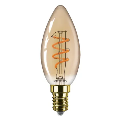 Produktbild von Philips Filament-Lampe Bernstein 25W B35 E14, 3 W, 25 W, E14, 250 lm, 15000 h, Flame