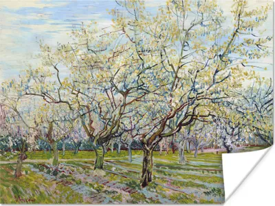 Produktbild von MuchoWow® Poster Blühender Obstgarten - Vincent van Gogh 120x90 cm - Wandbild