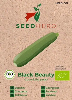 Produktbild von Seedhero  Zucchini Black Beauty Samen