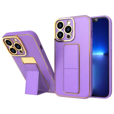 Produktbild von Stabile Handyhülle mit Ständerfunktion für iPhone 12 Pro in Violett