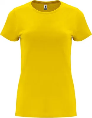 Produktbild von Roly CA6683 | Damen Capri T-Shirt, Tailliert und eng anliegend geschnitten - Farbe: 03 Yellow - Größe: M