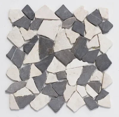 Produktbild von Mosaikfliesen Stein - M-006 - Bruchsteinmosaik Marmormosaik Wandfliesen Bodenfliesen - Naturstein Fliesen Lager Verkauf Stein-Mosaik Herne NRW